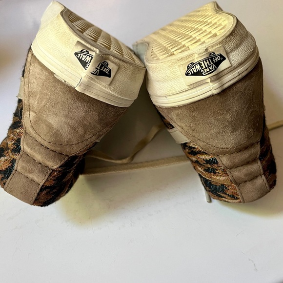 Vans Sk8 Hi 46 Ultracush Leopard Suede Hi Tops Woman’s Size 8 Men’s 6.5 - Picture 11 of 16